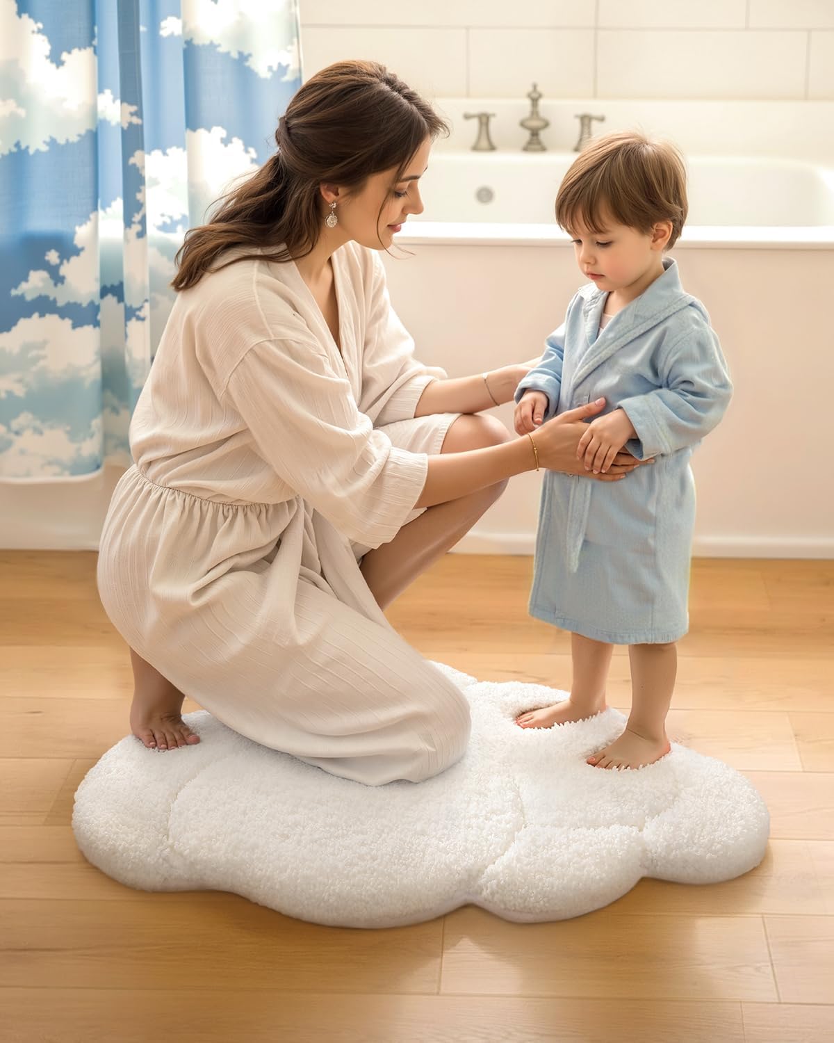 Alfombra baño antiderrap microfibra 20x32" para niños