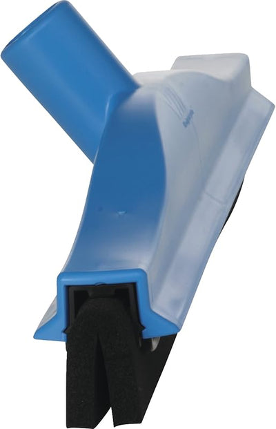 Escobilla goma banco 16 pulg azul