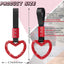Accesorios auto con anillo corazón y parachoques rojo