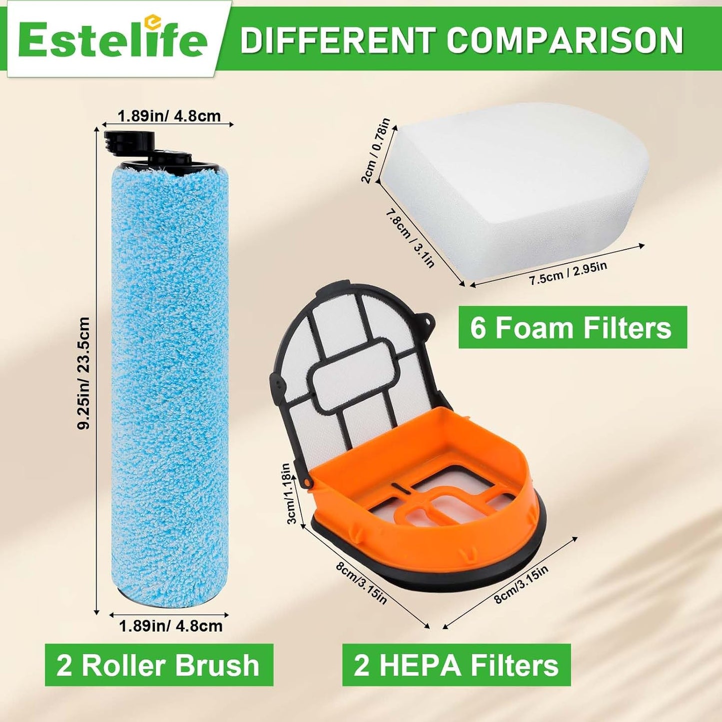 Cepillo repuesto Shark HydroVac WD161 con filtros