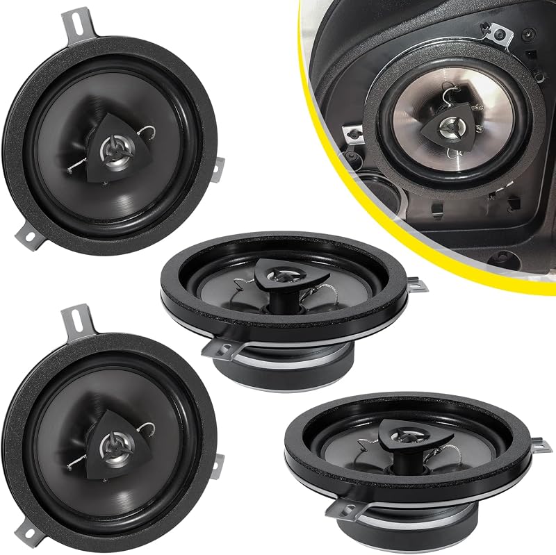 4 Altavoces 6.5" 2 Vías para Jeep Wrangler JK