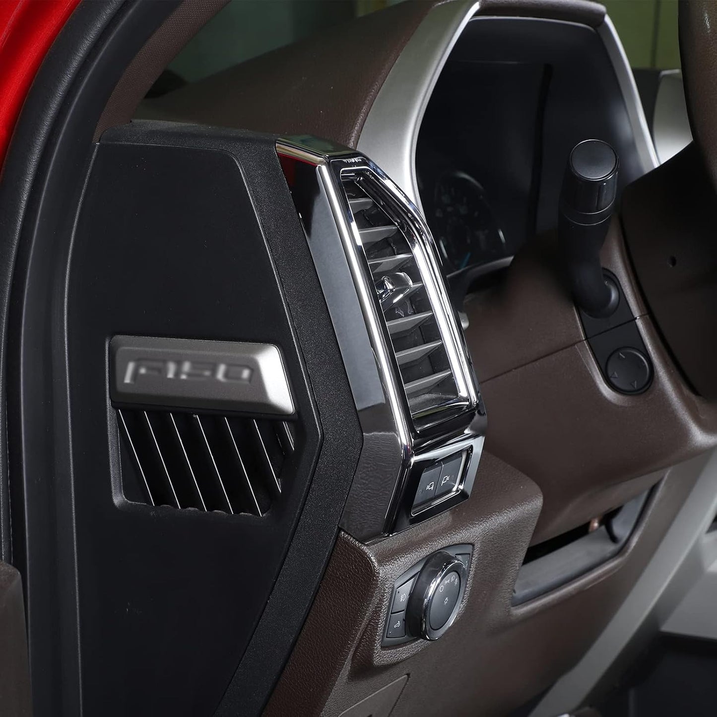 Accesorios Interiores para Ford F-150 de Cuero y Aluminio