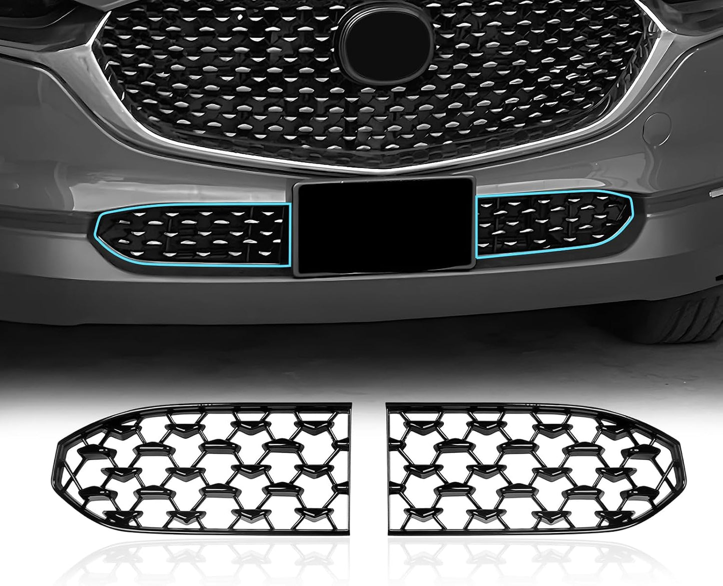 Malla parrilla delantera comp Mazda CX-30 20-26