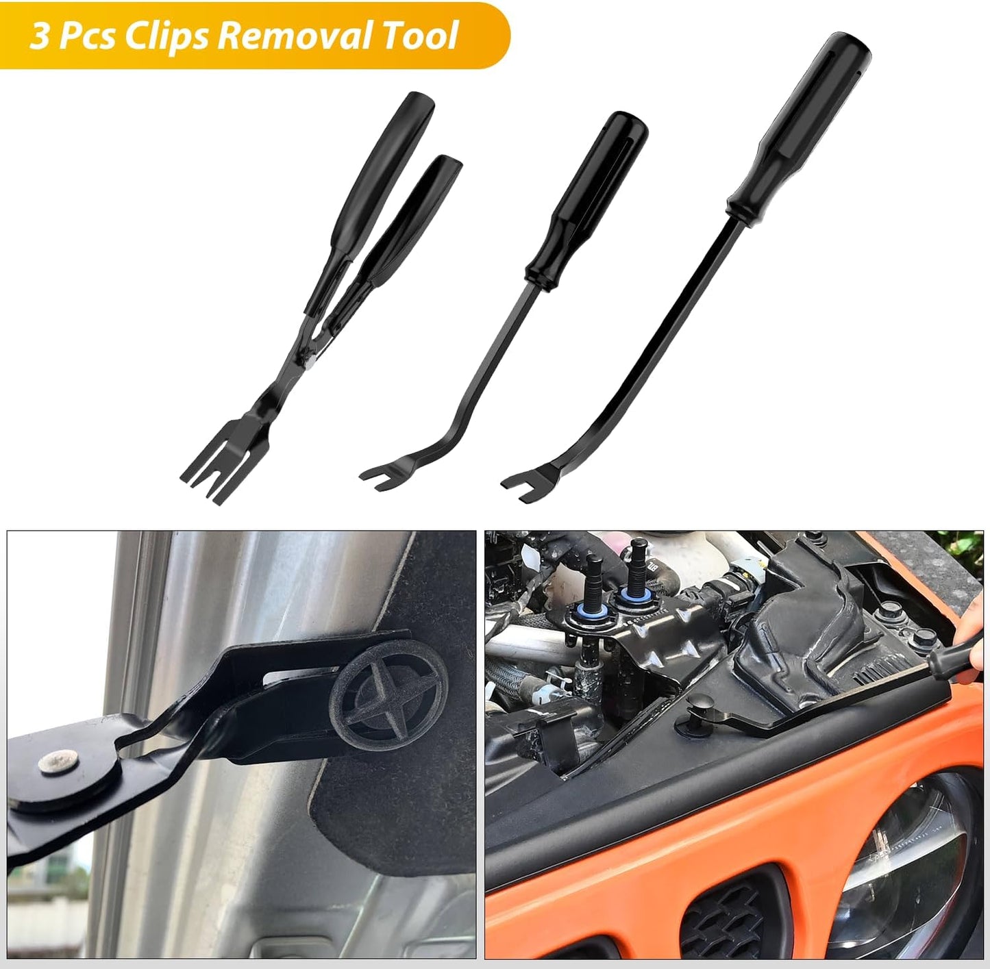 Set 200 Pzas herramienta retiro molduras clips parachoques