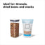 Recipiente hermético POP cuadrado 1.7qt granola