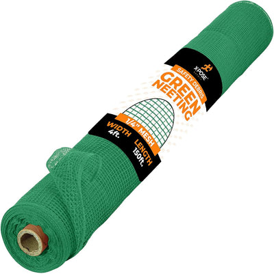Red seguridad andamio 4x150pulg malla 1/4 resistente fuego verde