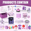 Kit 50 Pzas Suministros Perros Pequeños Morado