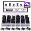 Kit tuercas en U con clip para salpicadero 225 pzas color negro