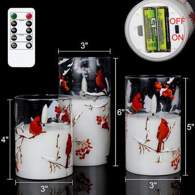 Velas LED sin llama con control remoto y temporizador