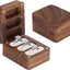 Caja terciopelo madera 3 ranuras compromiso