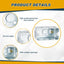 12 Cajas Conexión Eléctrica Metal 4x2pulg Acero Galvanizado