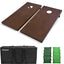 Set 2x4 ft Tablas Cornhole Madera Vino Incluye Bolsas