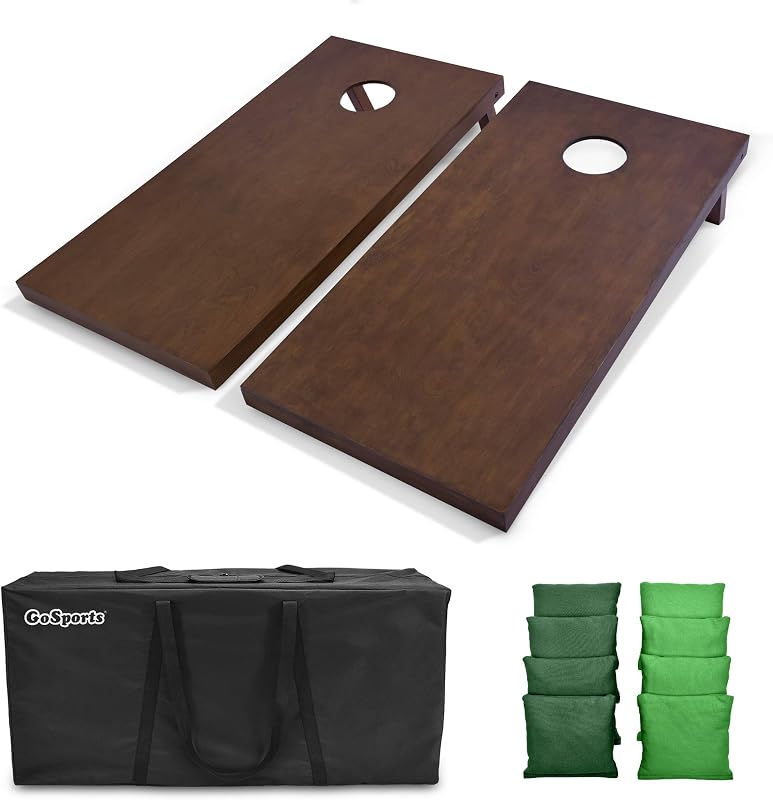 Set 2x4 ft Tablas Cornhole Madera Vino Incluye Bolsas
