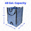 Bolsas reutilizables autoportantes 48gal jardín hogar azul