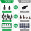Kit 350 S separadores acero carbono negro 6-32 a M3 SSD 2.5
