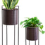 Set 2 Macetas Metal para Plantas Interiores 28x18pulg