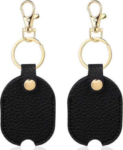 2 fundas cuero para llaves auto reemplazo elegante negro