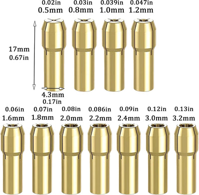 Set 16 Pinzas Taladro Dremel Repuesto 4486