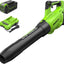 Soplador axial 40V 130mph para hojas y nieve