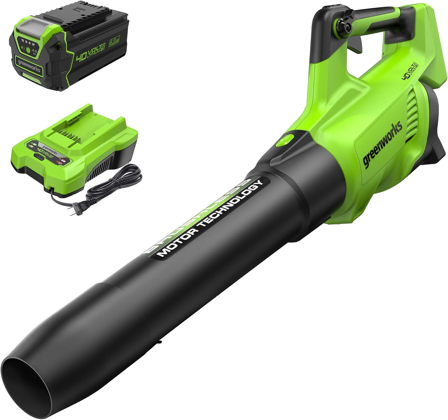 Soplador axial 40V 130mph para hojas y nieve