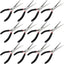 Set 12 Alicates Punta Aguja 6" Mango Rojo y Negro