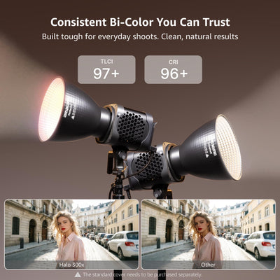 Luz LED estudio COB bicolor 2700K-6500K