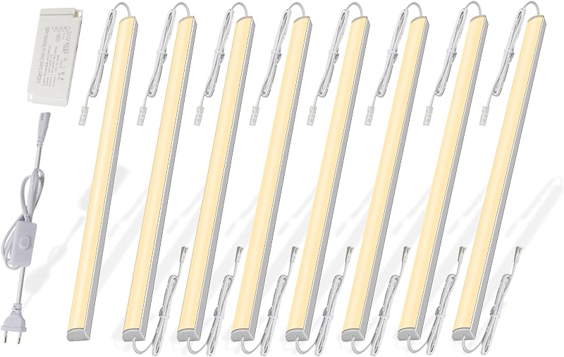 Barras luz LED para gabinete 12pulg 1600lum blanco cálido