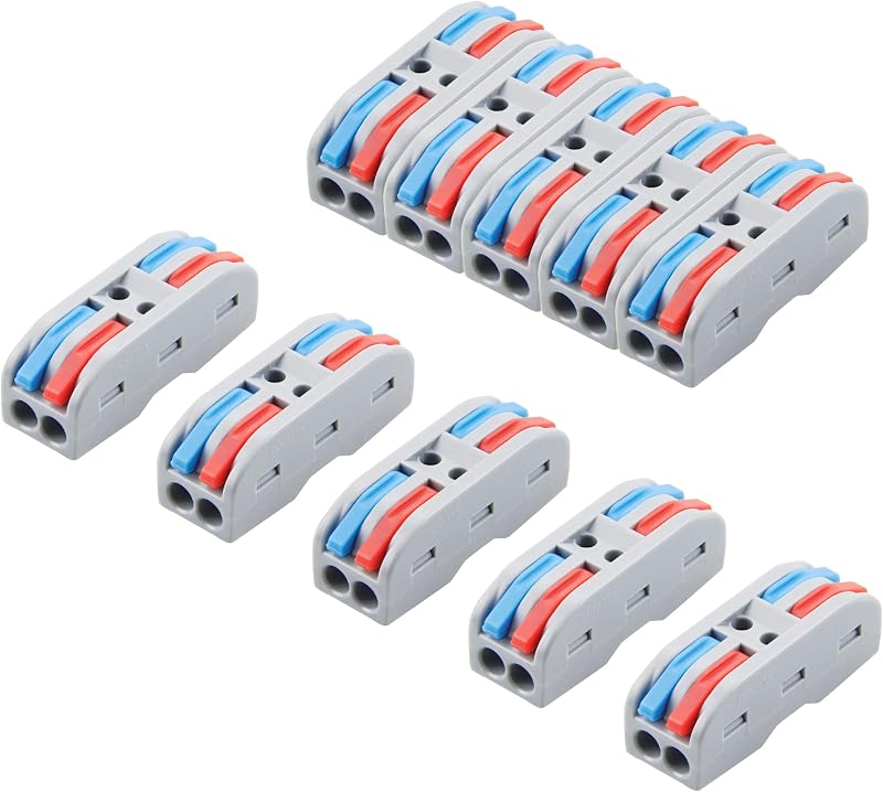 Conectores push-in 10 pzas para cable 28-12 AWG 2en2