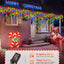 Luces Navidad exteriores 159pies 1458LED impermeables