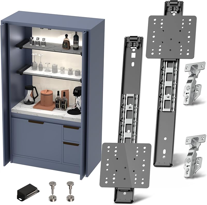Kit deslizante puerta bolsillo cocina 20" 4 Pzas