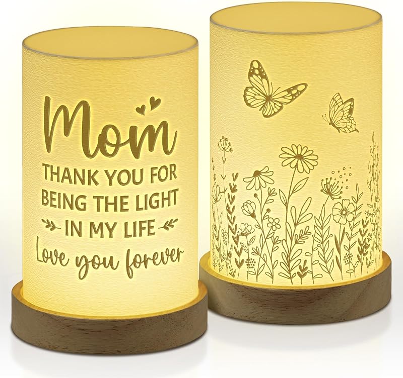 Lámpara de mesa 3D para mamá en cumpleaños navidad