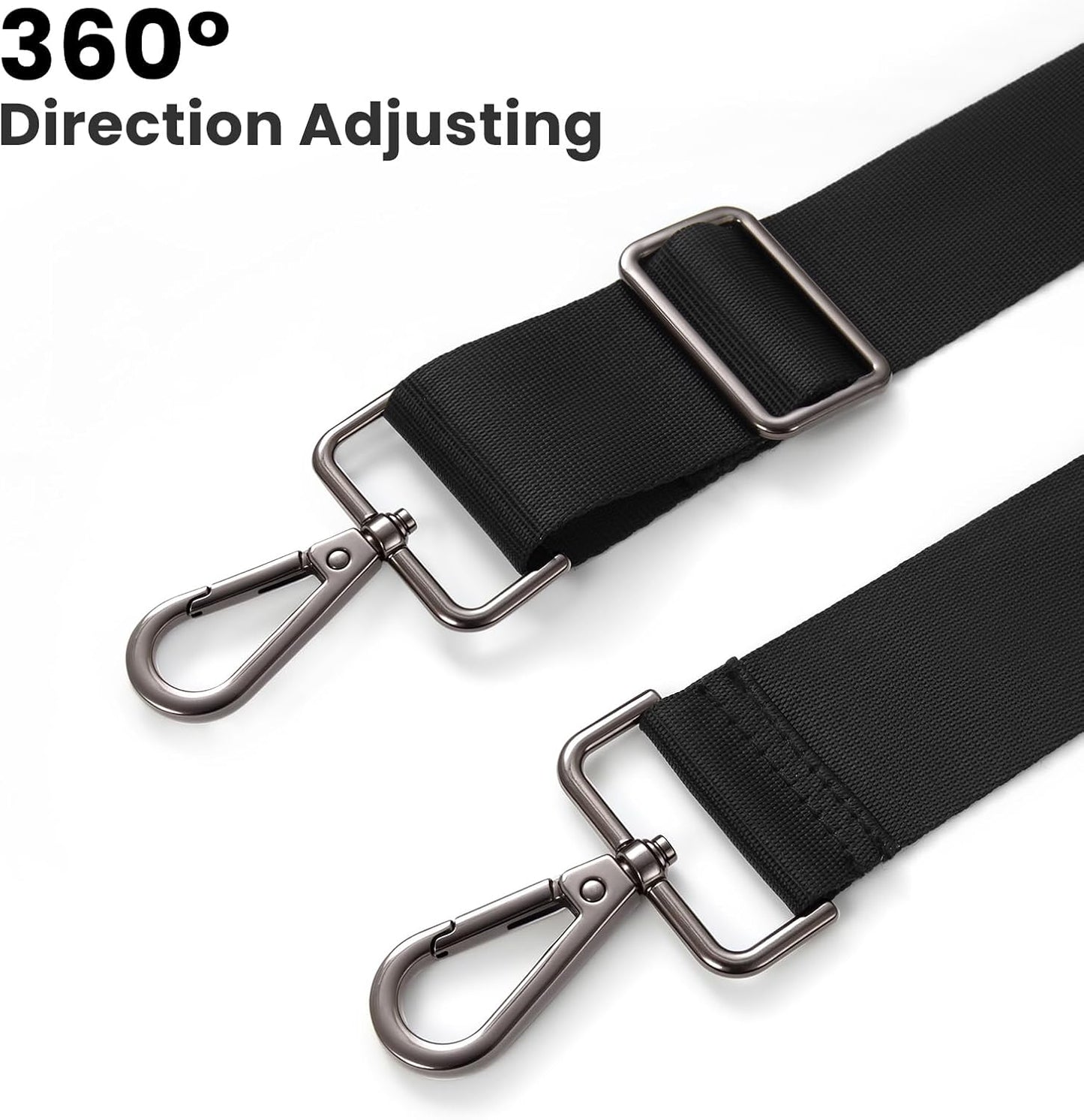 Correa hombro 56pulg ajustable antideslizante con ganchos metal