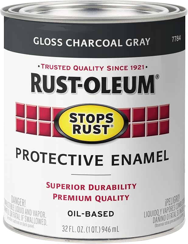 Carbón gris brillante 32oz contra óxido