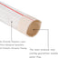 Manguera PVC 2pulg x 65.6ft con abrazaderas color blanco