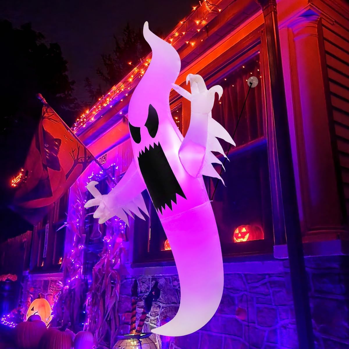 Fantasma inflable Halloween 6ft con LED