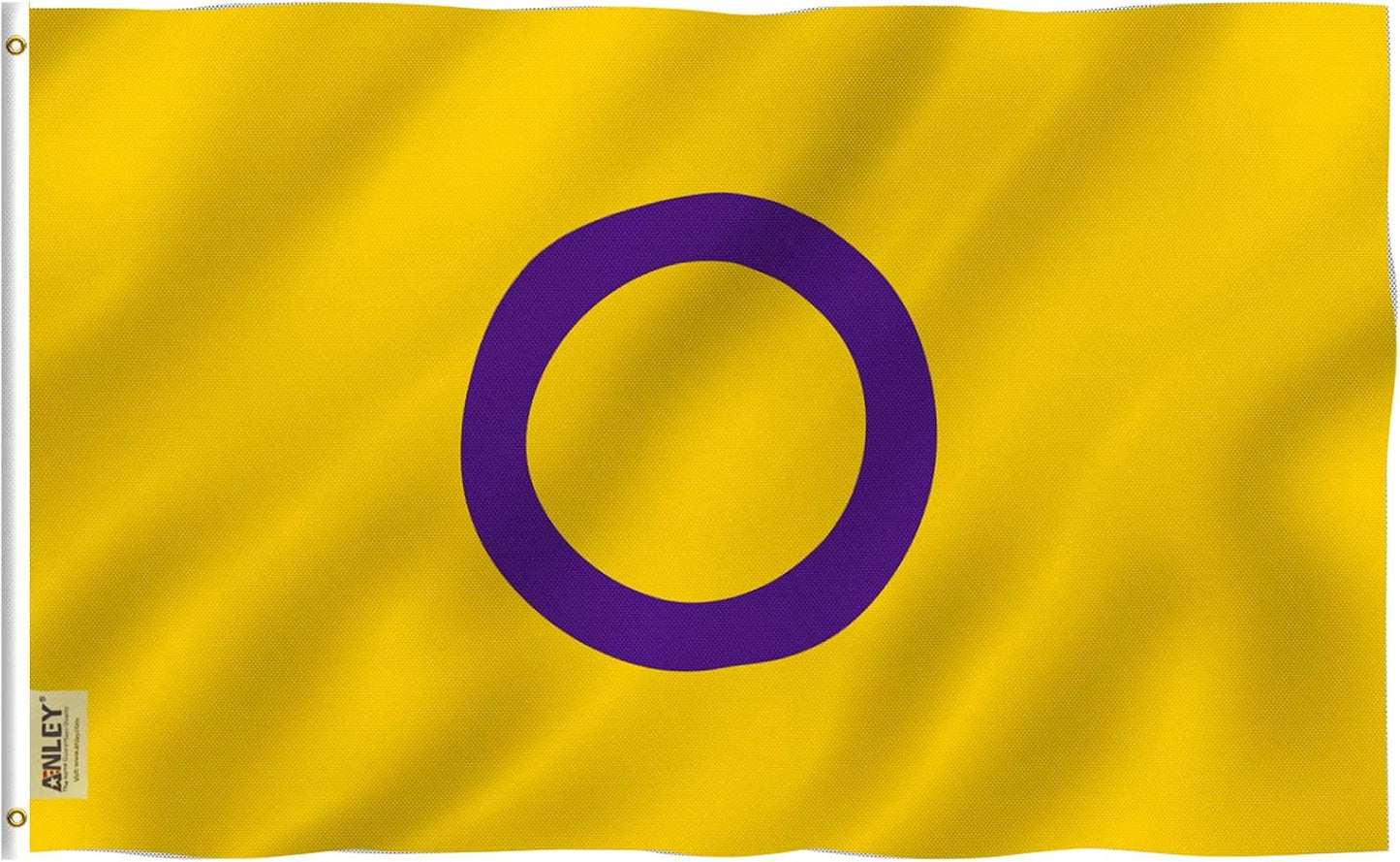 Bandera intersexual 3x5ft lona ojales latón