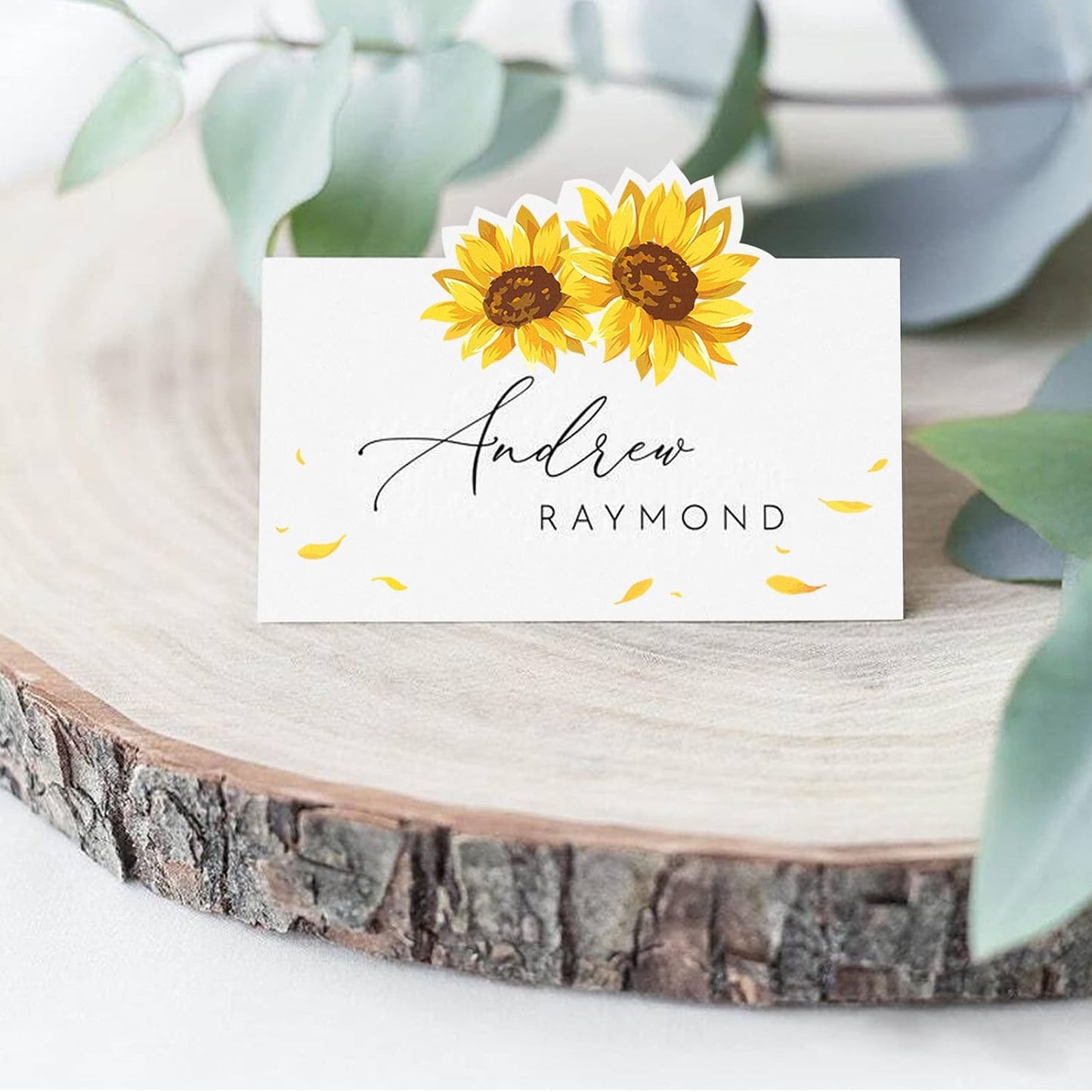 40 Tarjetas Acción de Gracias con Nombre Mesa Invitado