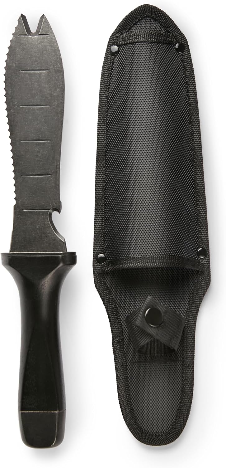 Cuchillo jardín Hori con mango madera 7pulg estuche