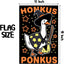 Banderas Halloween Honkus Ponkus 12x18pulg doble cara