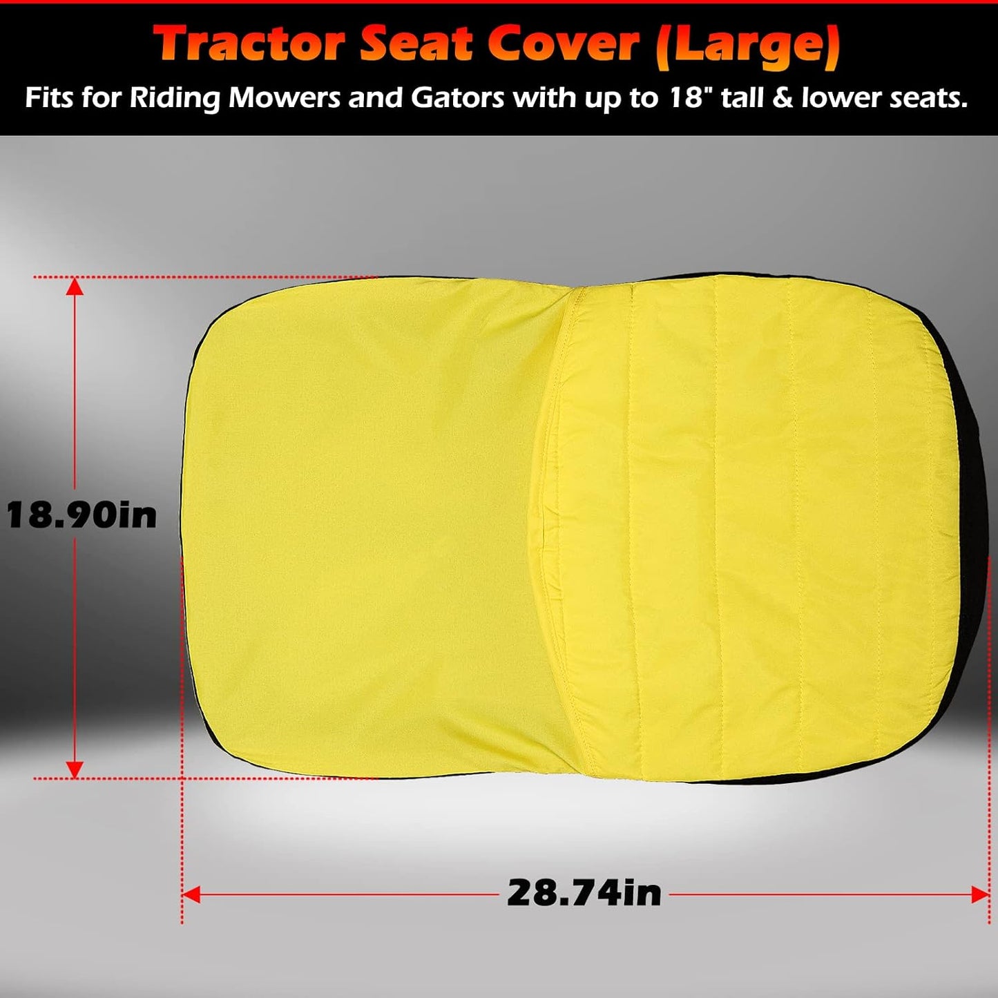 Funda asiento cortacésped John Deere acolchada impermeable