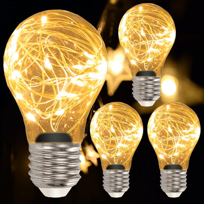 Bombilla LED hadas 2W equivalente 15W base E26 pack 4