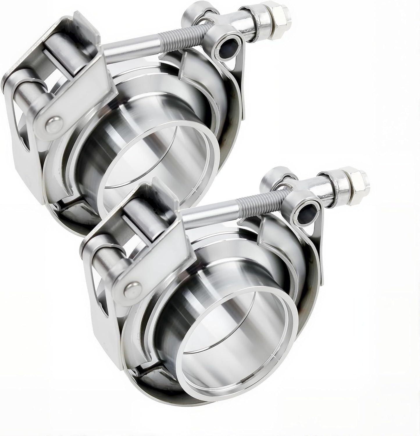 Abrazadera V 2.25" acero inox para escape automotriz