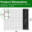 Valla de alambre galvanizado PVC 1/2pulg 16x10pies
