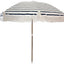 Sombrilla playa borlas 7" poste acero grano madera UPF50