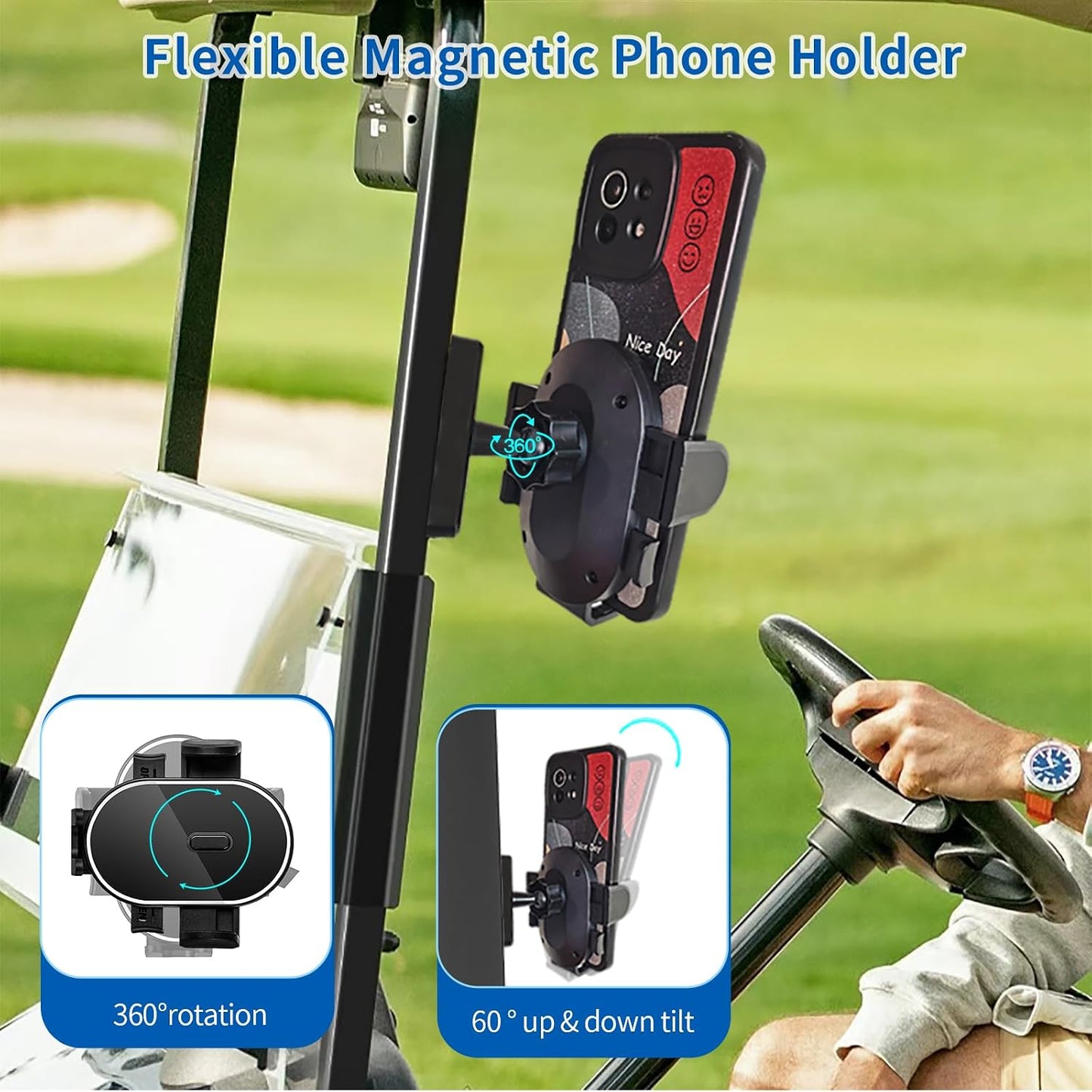 Soporte magnético teléfono imán N52 ajustable 360