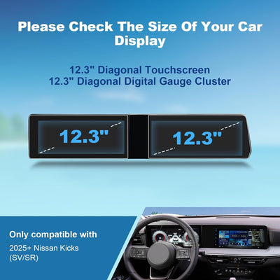 Protector pantalla Kicks 2025-2026 Nissan 12.3" tacto Navi