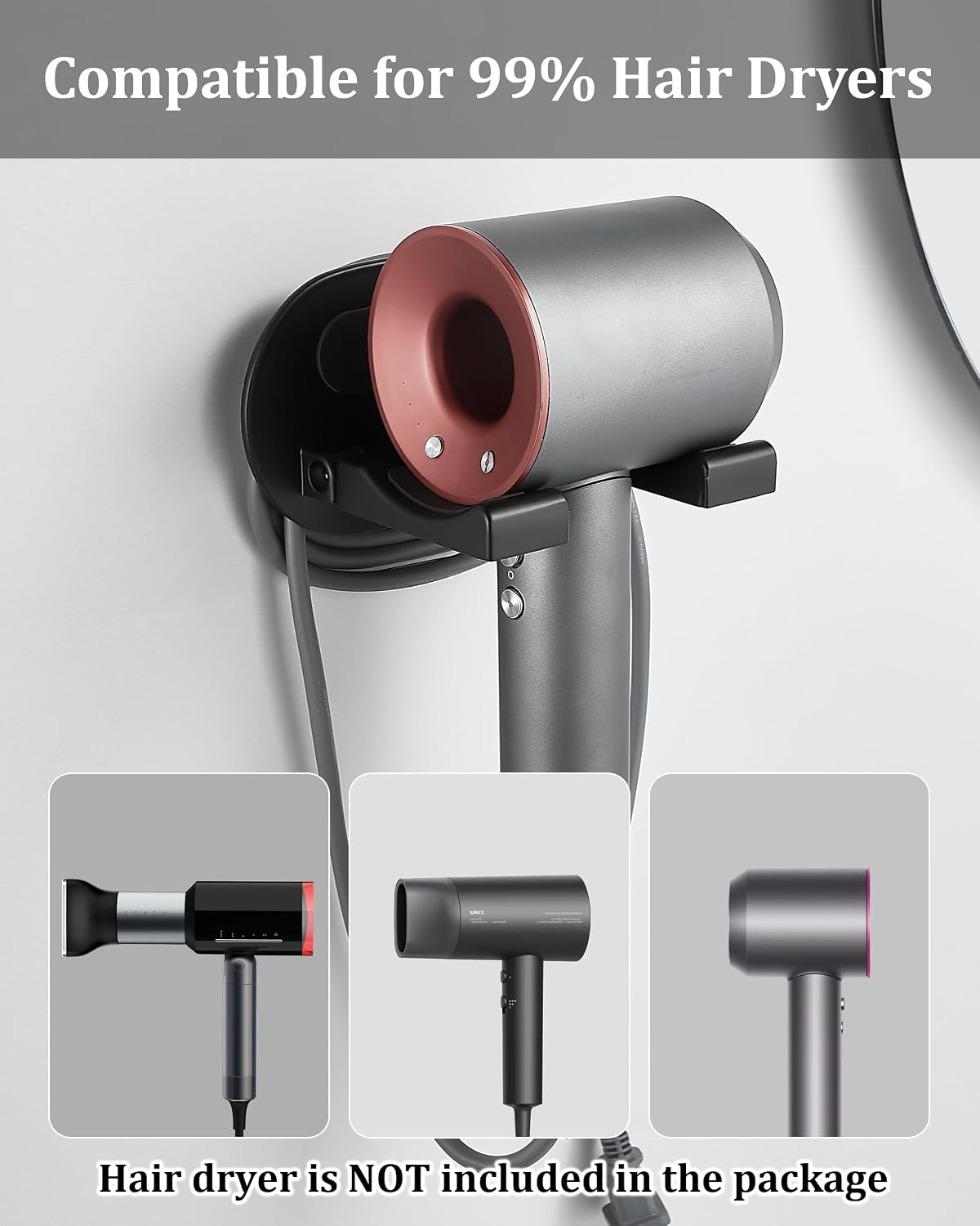 Soporte secador pared plegable 90" aluminio negro