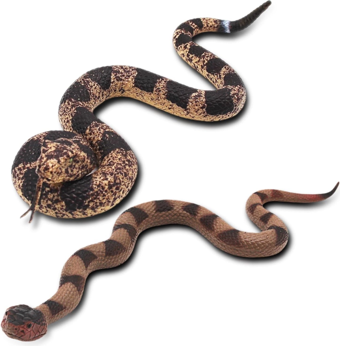 Serpiente plástica realista para asustar pájaros jardín