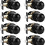 Pomos puerta armario manijas negras sin llave paso set 8