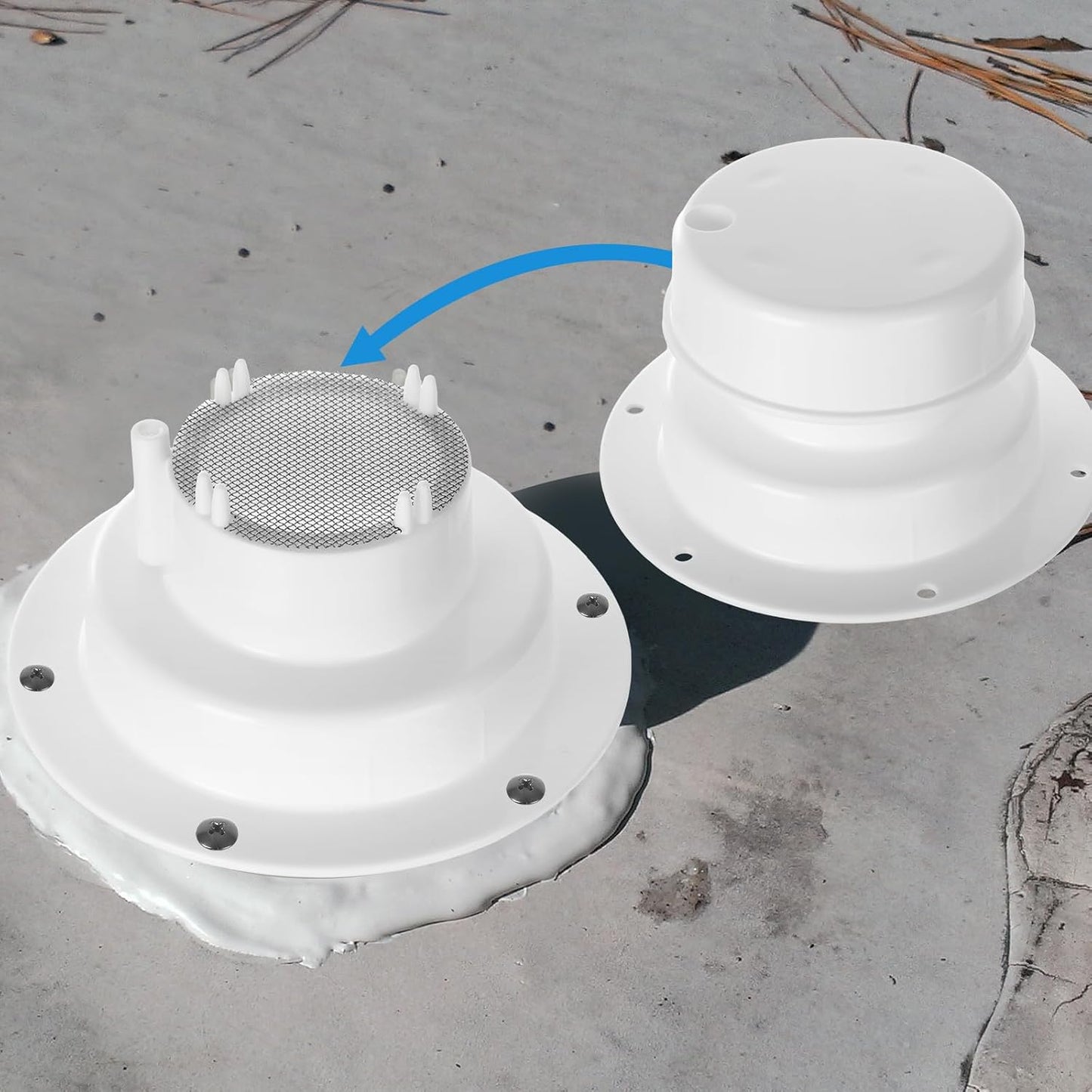 3 fundas ventilación RV para tuberías 1 a 2-3/8pulg